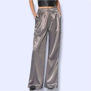 Walter Baker Kaiden Pant in grey satin